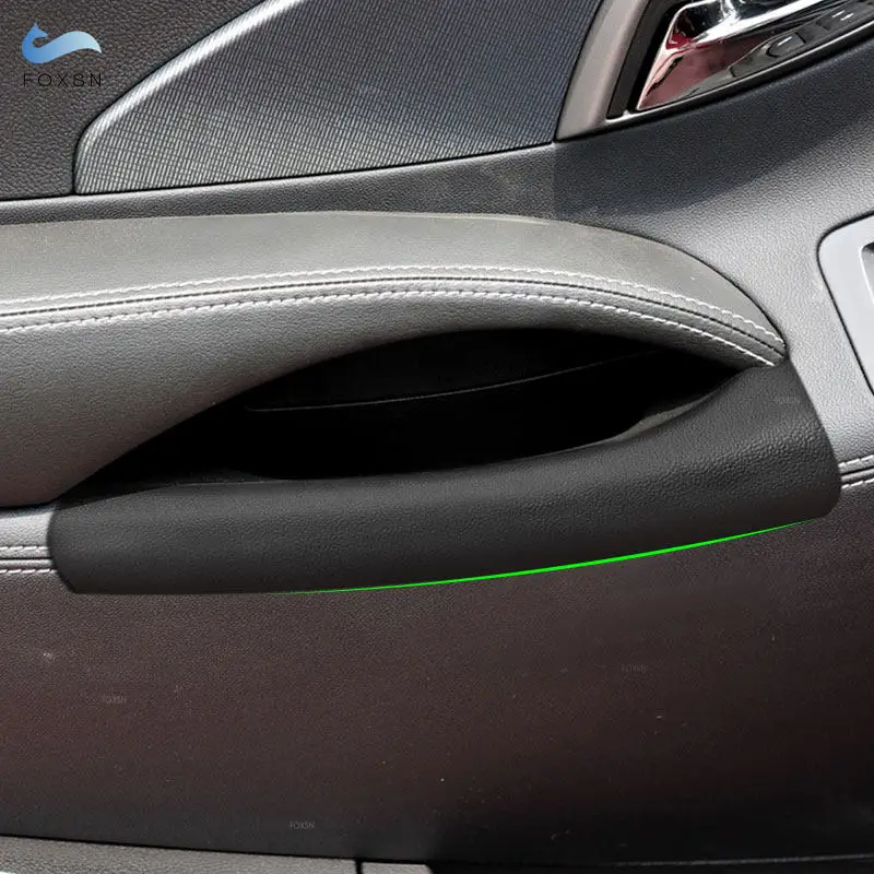 4 Uds. Accesorios negros para coche manija de puerta Interior cubierta de Panel de reposabrazos embellecedor para Buick Lacrosse 2009 2010 2011 2012 - imagen 4