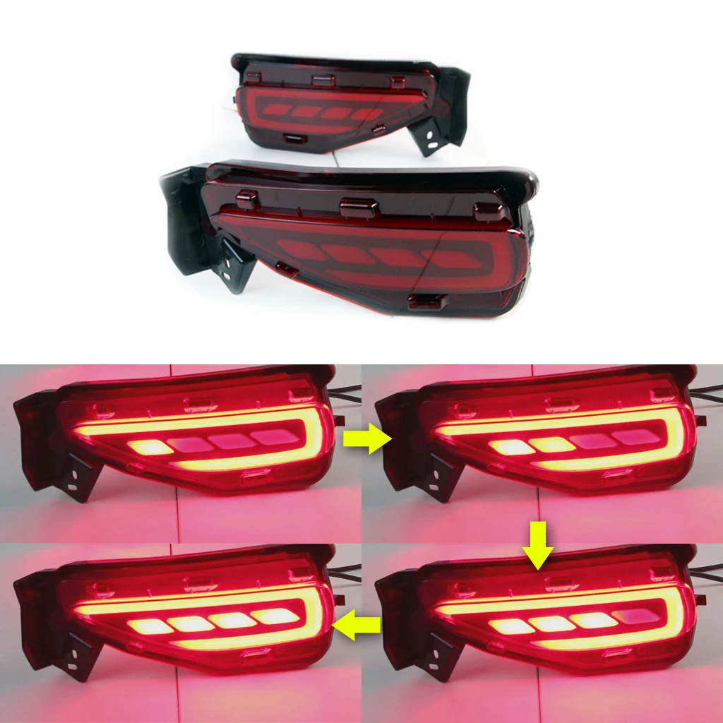 Reflector parachoques trasero LED para Toyota Fortuner 2015-2017 - imagen 3