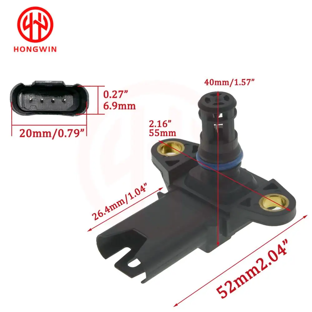 BMW 13627585493 Sensor MAP para 335i/335xi 535i X3 X5 Z4 3.0 4.4L - imagen 5
