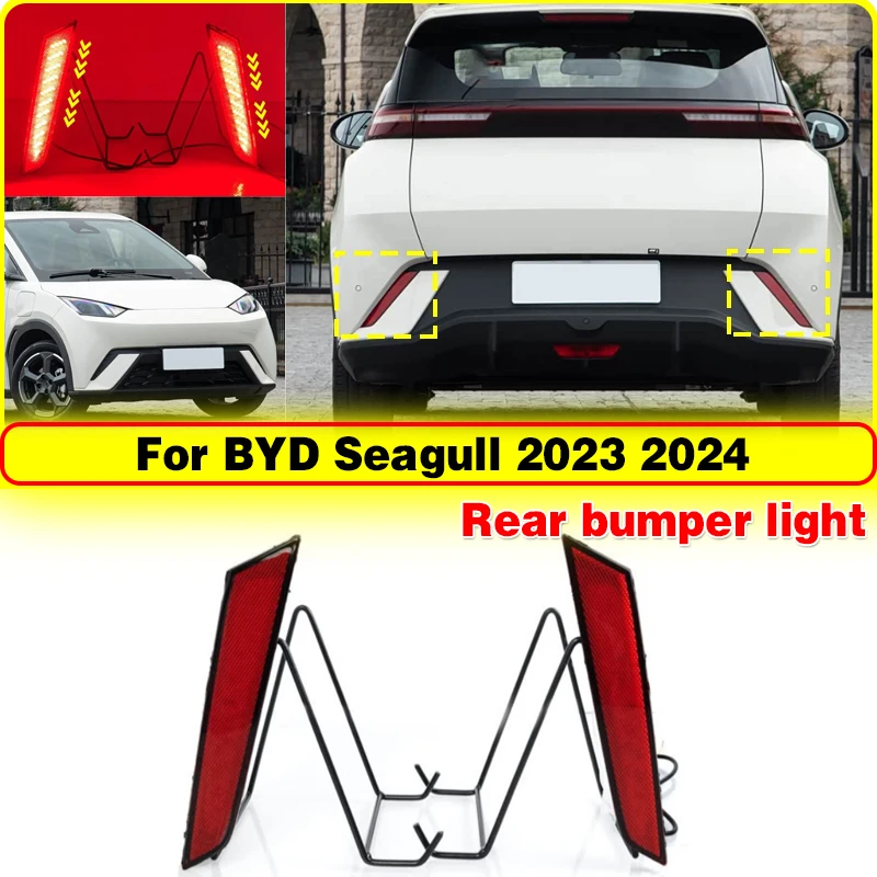 Luz diurna LED Streamer trasera para BYD Seagull 2023-2024