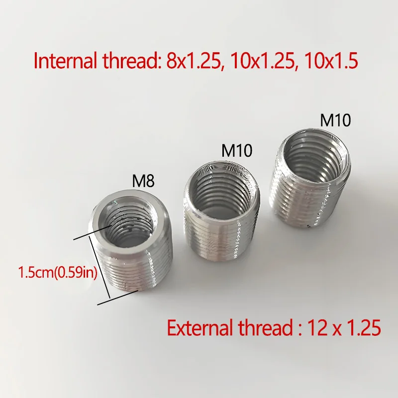 Adaptador leva cambio aluminio M8-M10-M12 universal - imagen 2