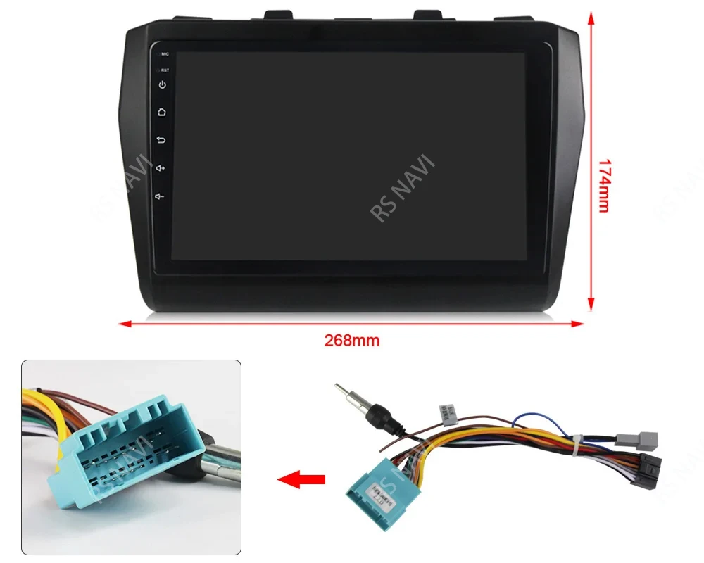 Pantalla y interfaz del sistema multimedia