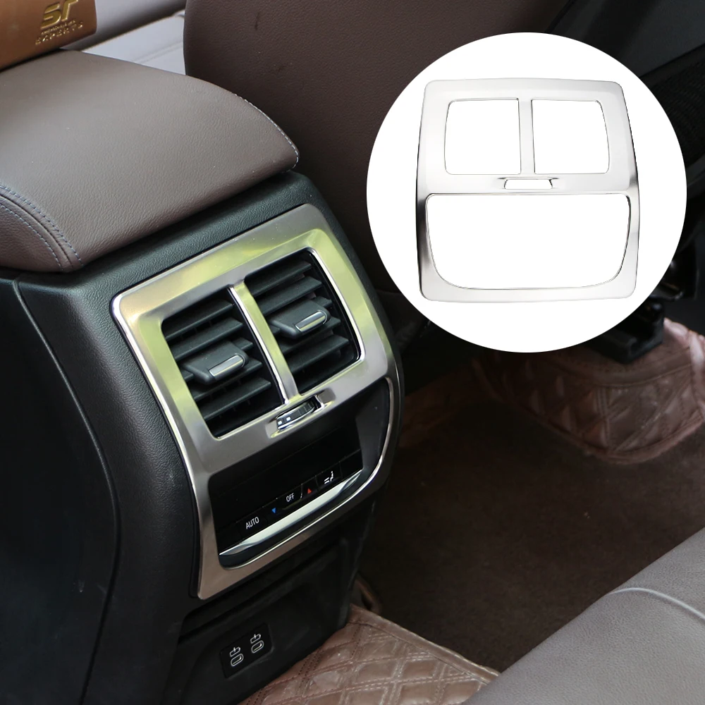 Embellecedor de la cubierta de la ventilación de la salida del aire acondicionado trasero del coche para BMW X3, G01, X4, G02, 2018, 2019, 2020, 2021, 2022, accesorios interiores - imagen 2