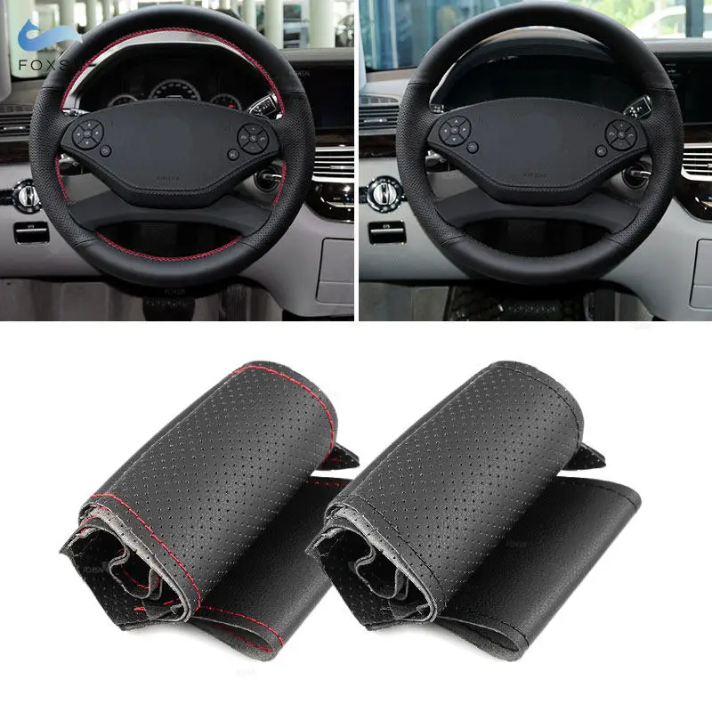 Funda volante cuero cosido a mano – Mercedes-Benz Clase S W221/CL C216 perforada