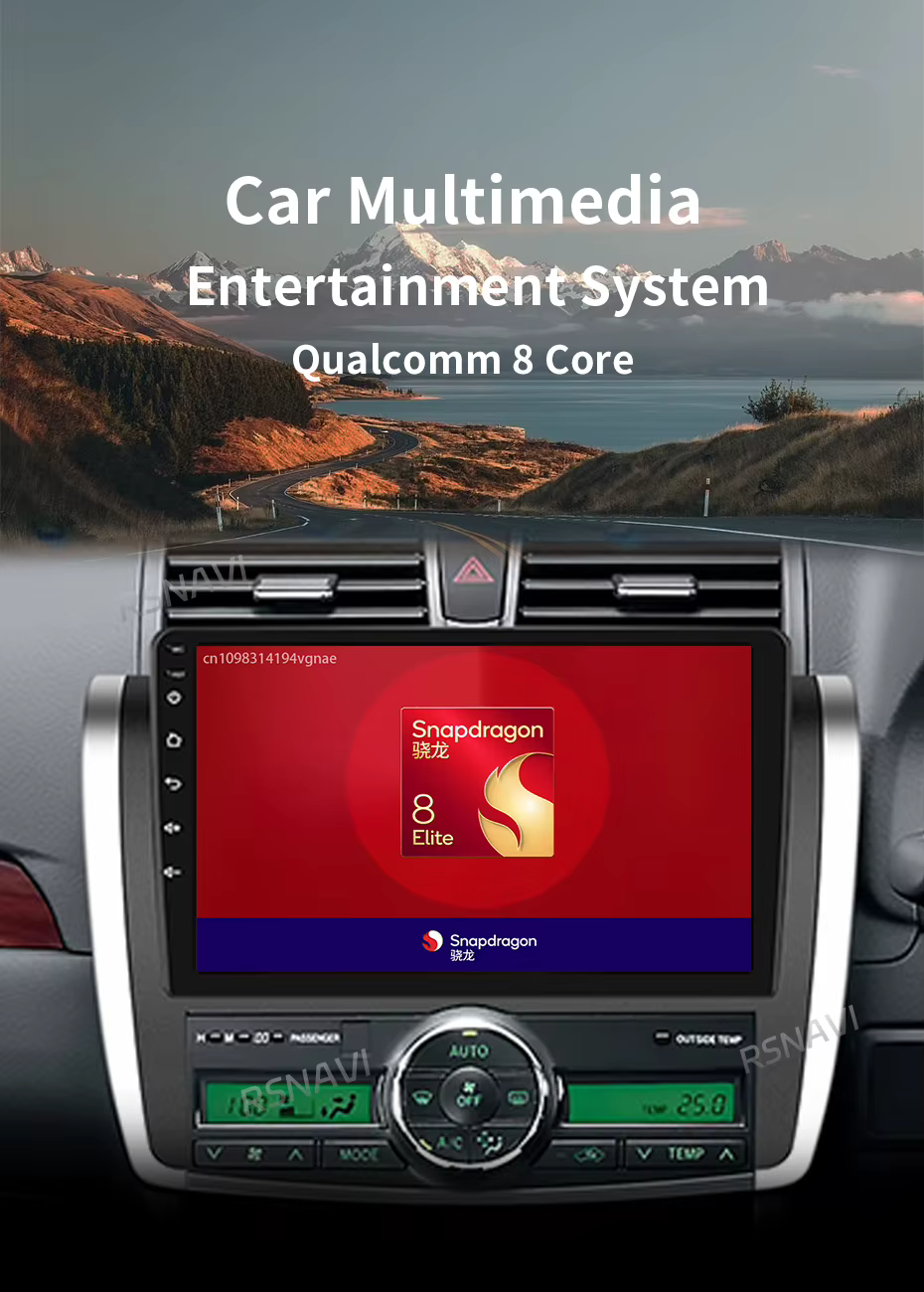 Autoradio Android 15 con pantalla 2K para Toyota