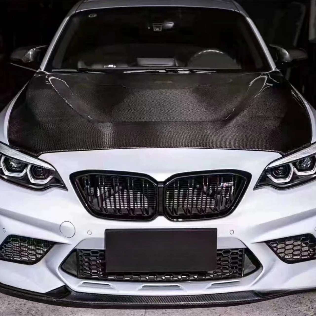 Capó motor estilo GTS fibra de carbono BMW Serie 2 F22 - imagen 5