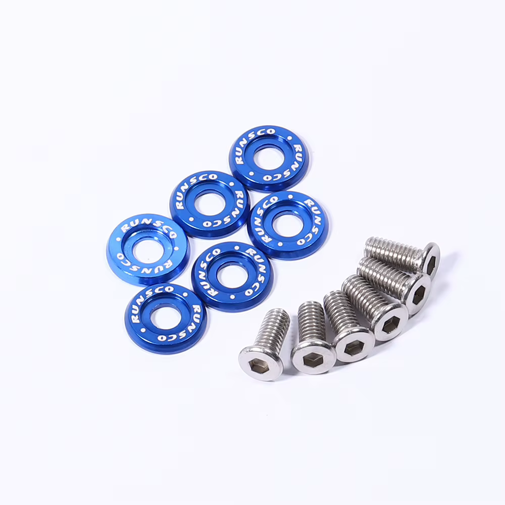 Runsco M6 Tornillos de matrícula y arandelas Honda Nissan BMW - imagen 5
