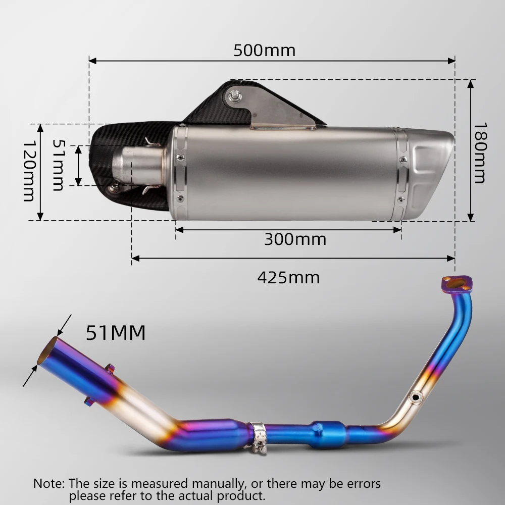 Kit escape Yamaha con DB Killer para R15 MT-15 XSR155 - imagen 3