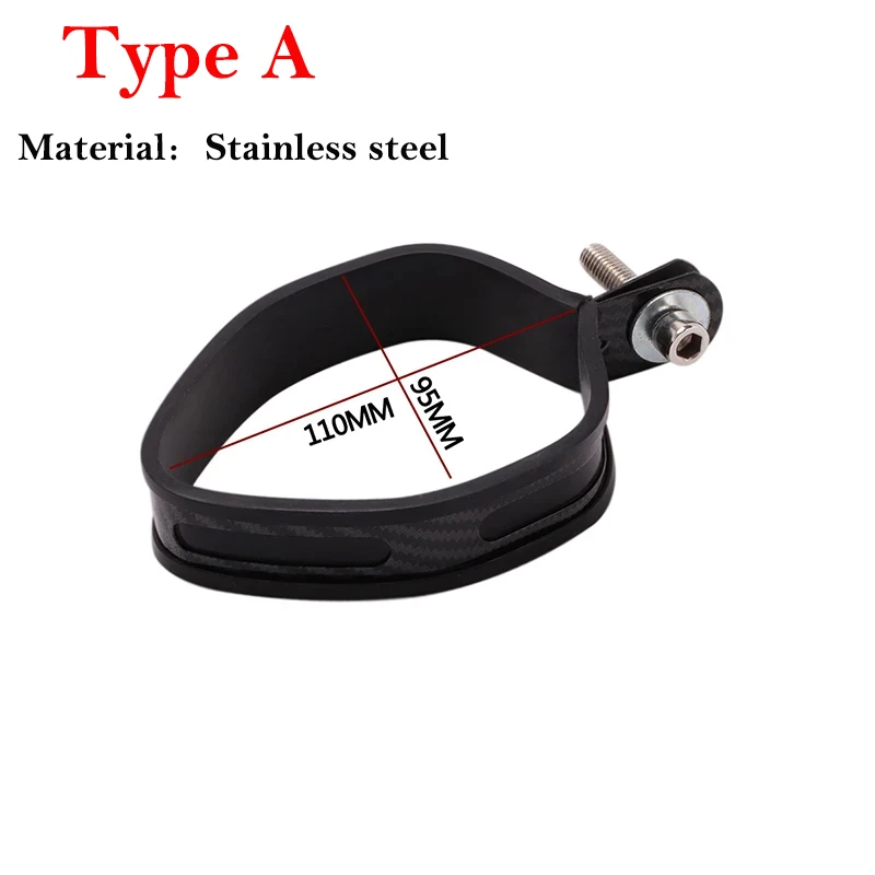Soporte universal de silenciador para moto de fibra de carbono - imagen 2