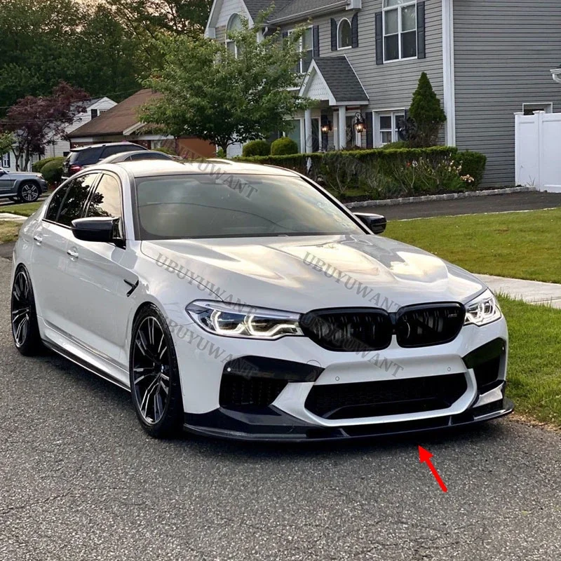 3X 2018 a 2020 para BMW F90 M5 M5C alerón delantero de coche estable labio de parachoques delantero Kit decorativo antiarañazos - imagen 5