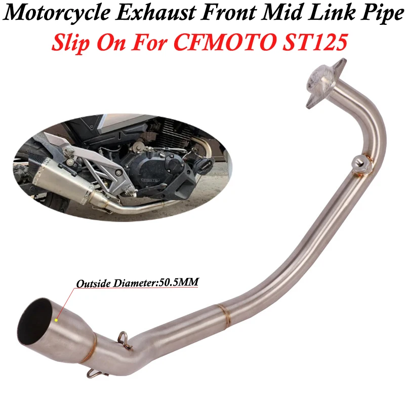 Escape slip-on CFMOTO ST125 silenciador acero inoxidable