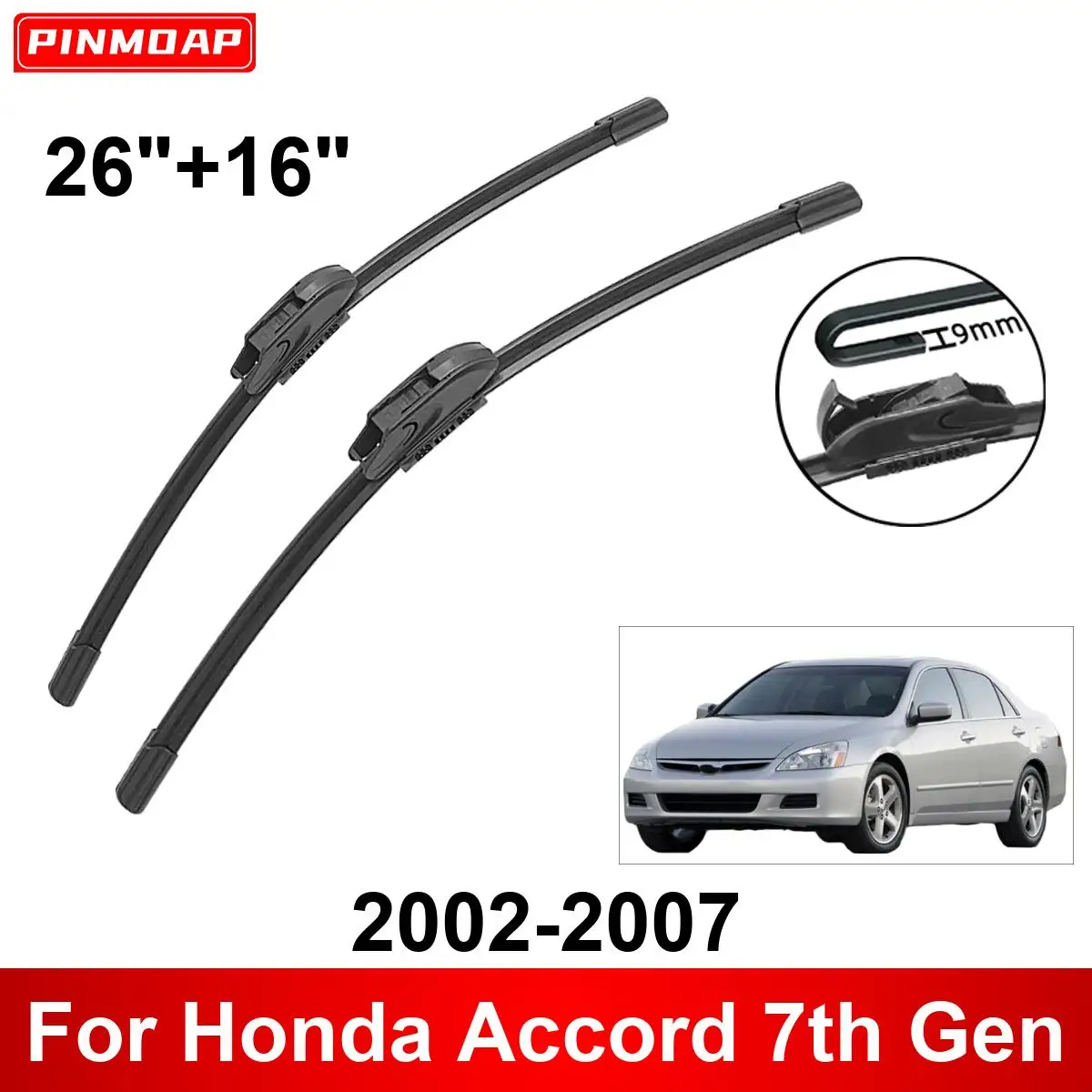 Escobillas limpiaparabrisas delanteras Honda Accord VII 2002-2007