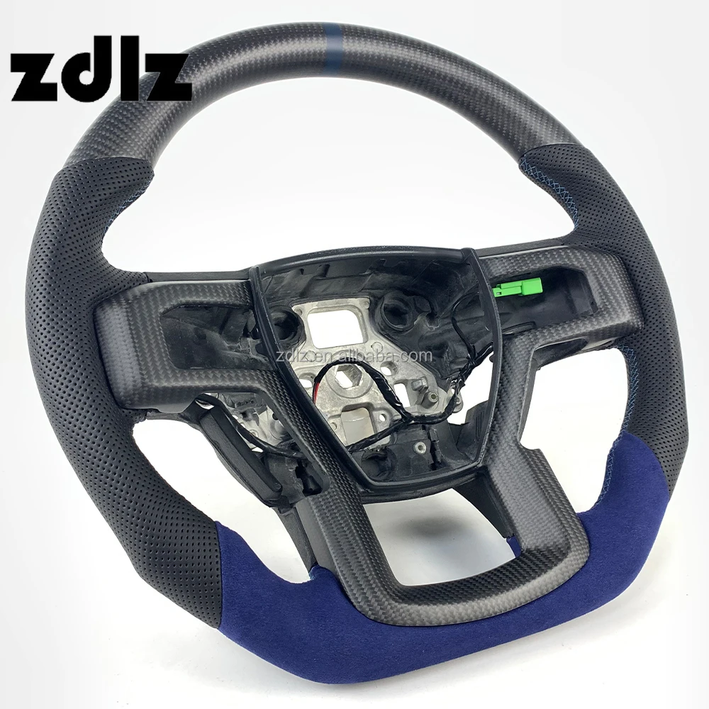 Para Ford Raptor F150 F250 2015 2016 2017 2018 2019 2020 volante de fibra de carbono mate personalizado - imagen 2