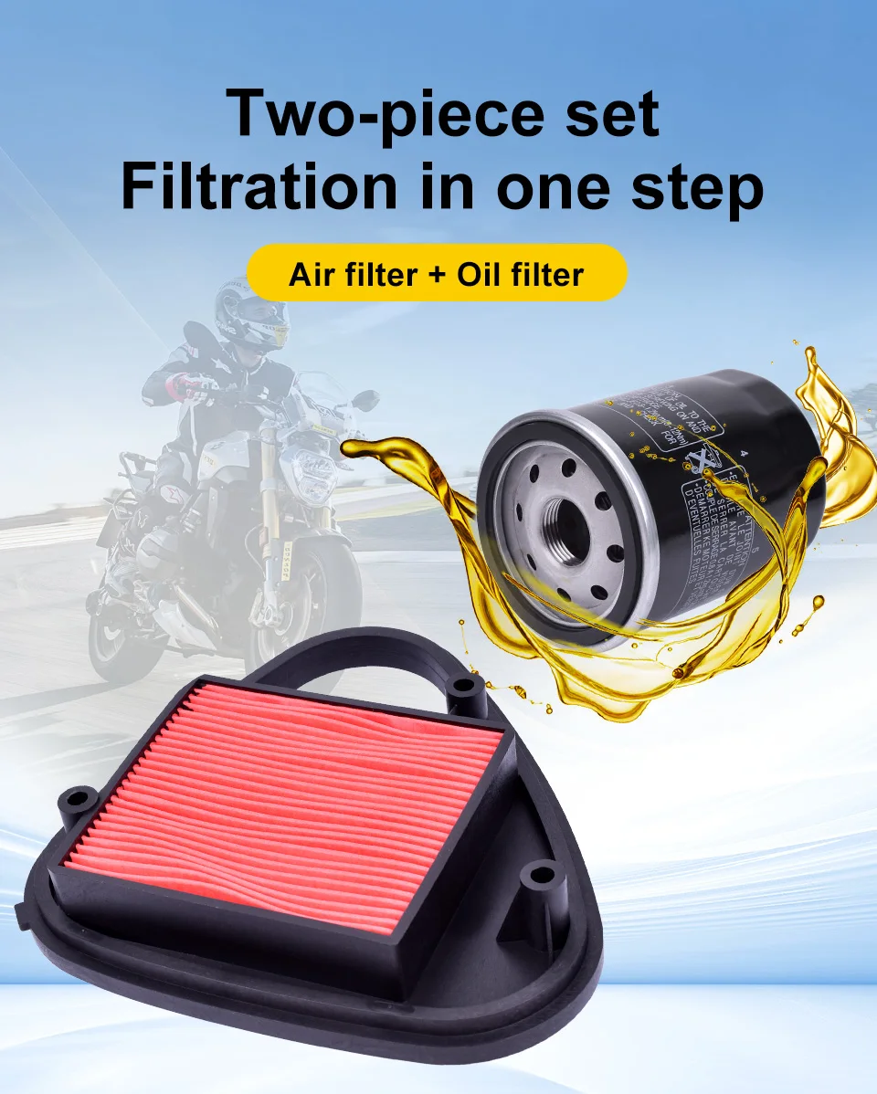 Kit filtros de aire y aceite para Honda VT600