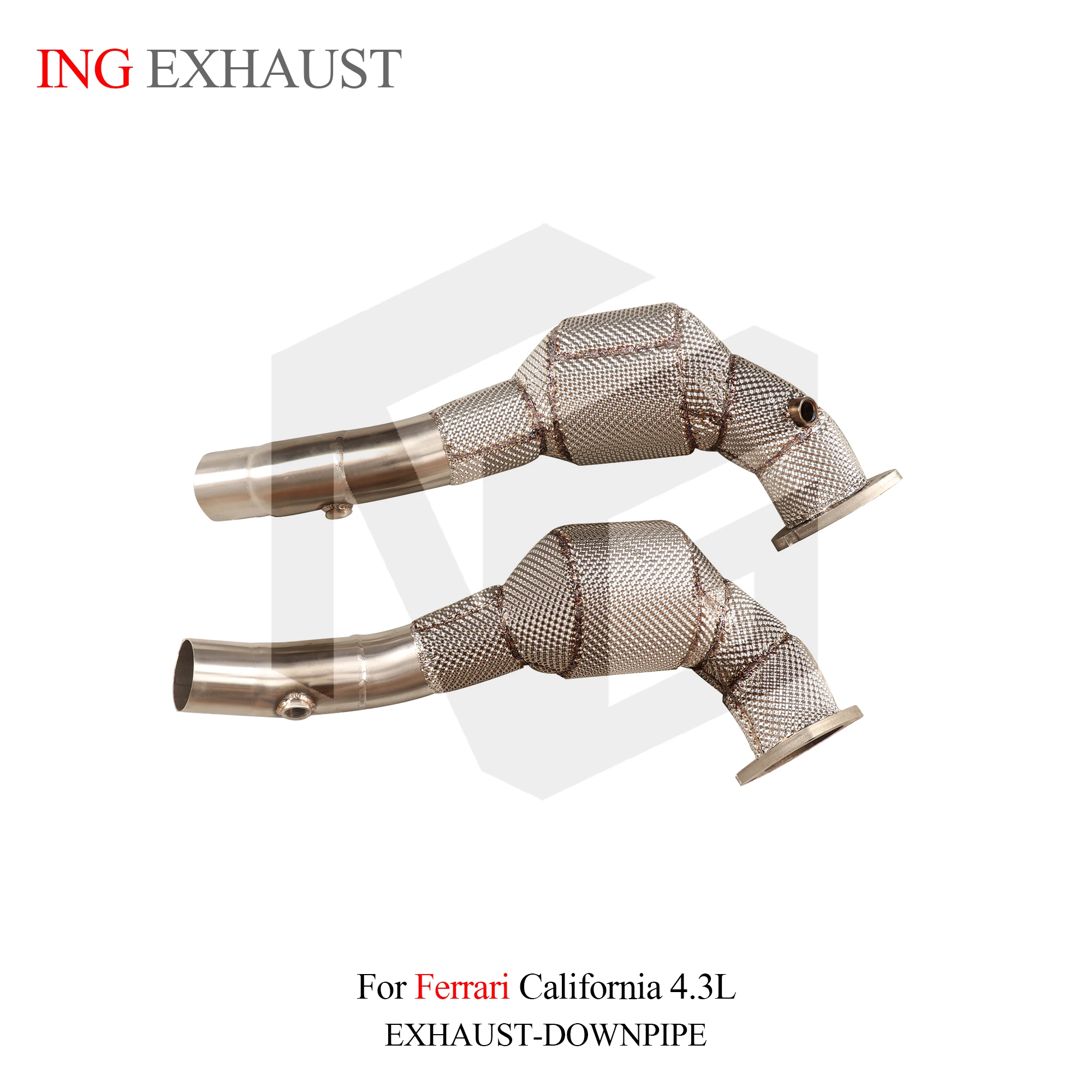 Bajada catalítica ING SS304 Baseus para Ferrari California 4.3 - imagen 2