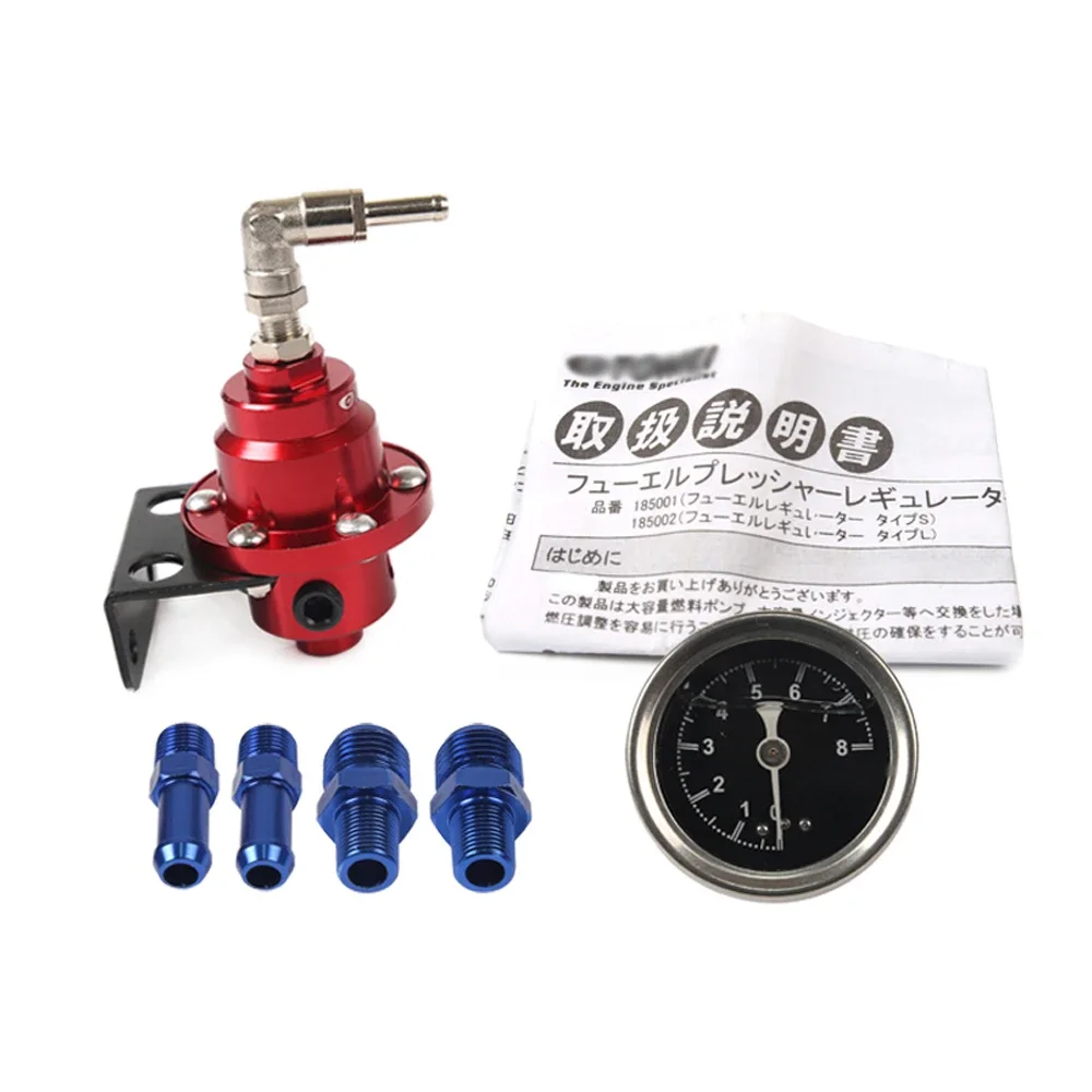 Regulador presión combustible de aluminio con kit manómetro turbo - imagen 3