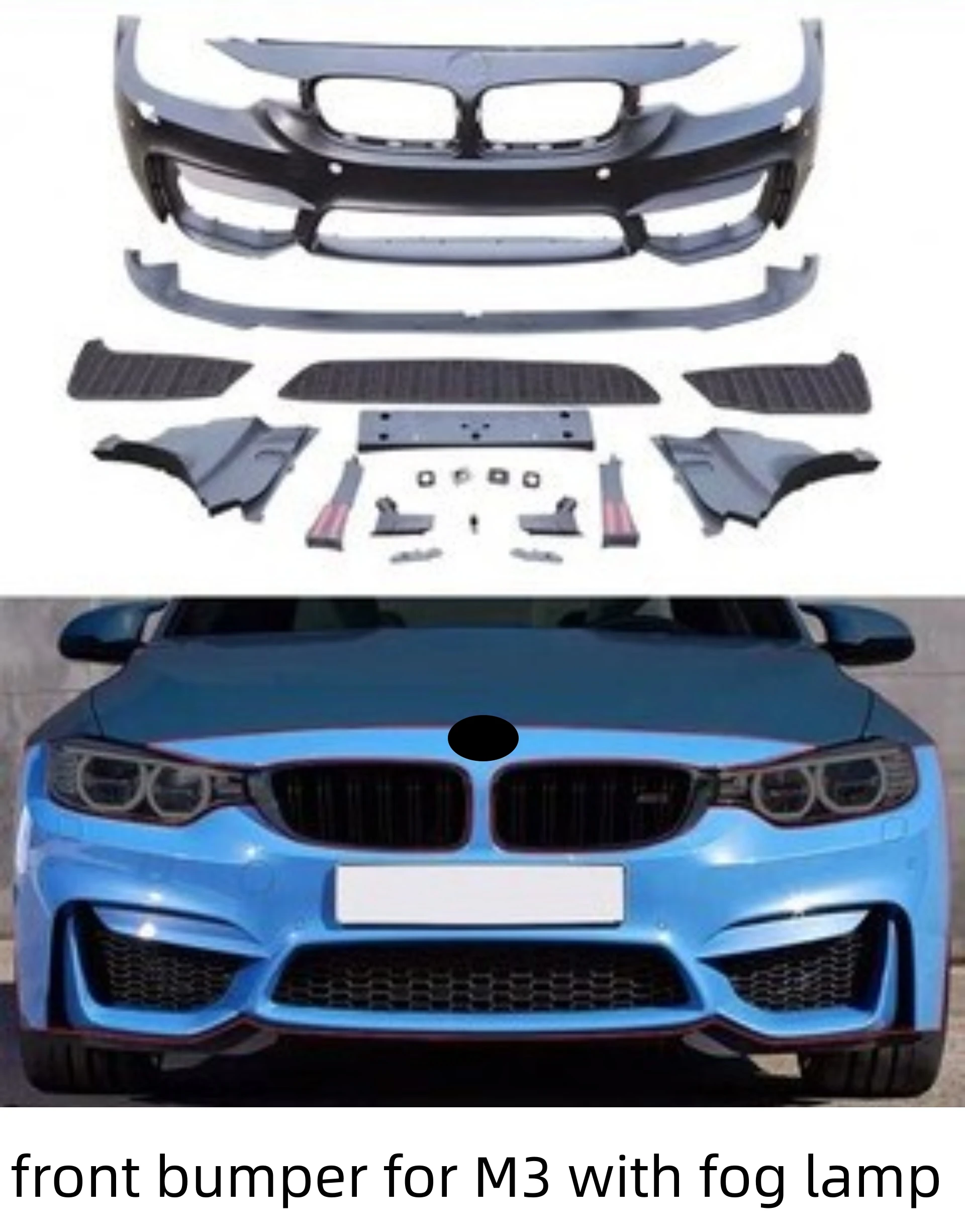 Kit paragolpes trasero M2C M3 para BMW Serie 3 F30/F35 2012-2018 - imagen 4