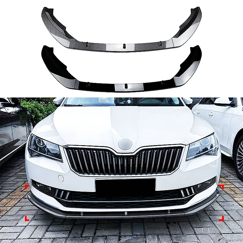 Kit faldón parachoques delantero ABS Skoda Superb B8 2016-2018 - imagen 2