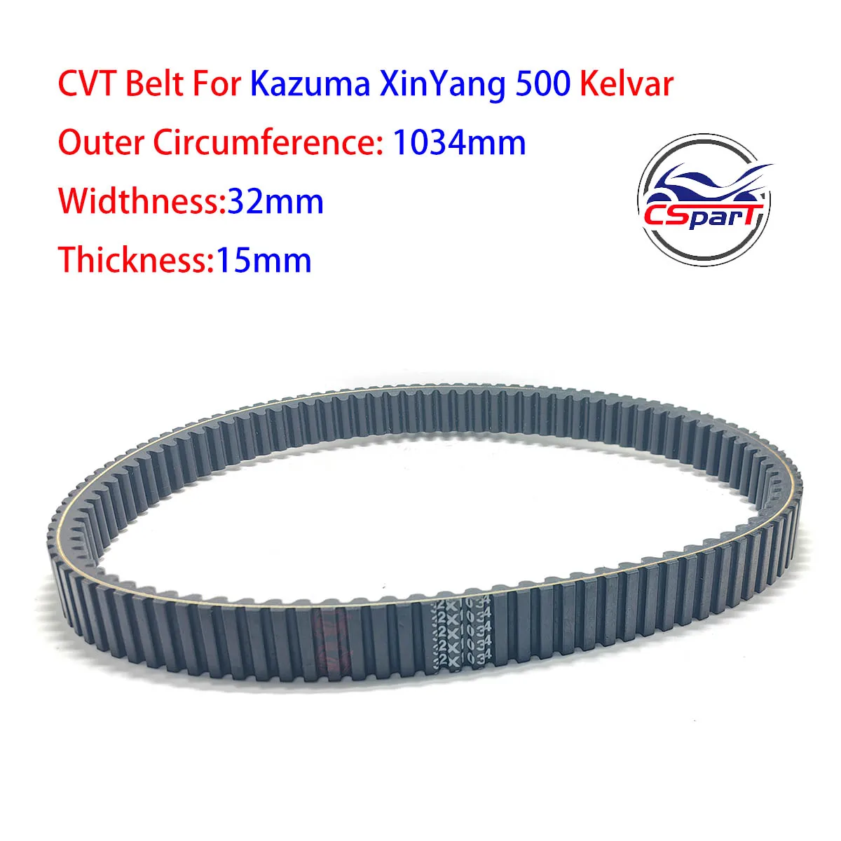 Correa de rendimiento Kevlar 1034 500 transmisión de motor CVT para Kazuma XinYang 500cc ATV UTV Quad
