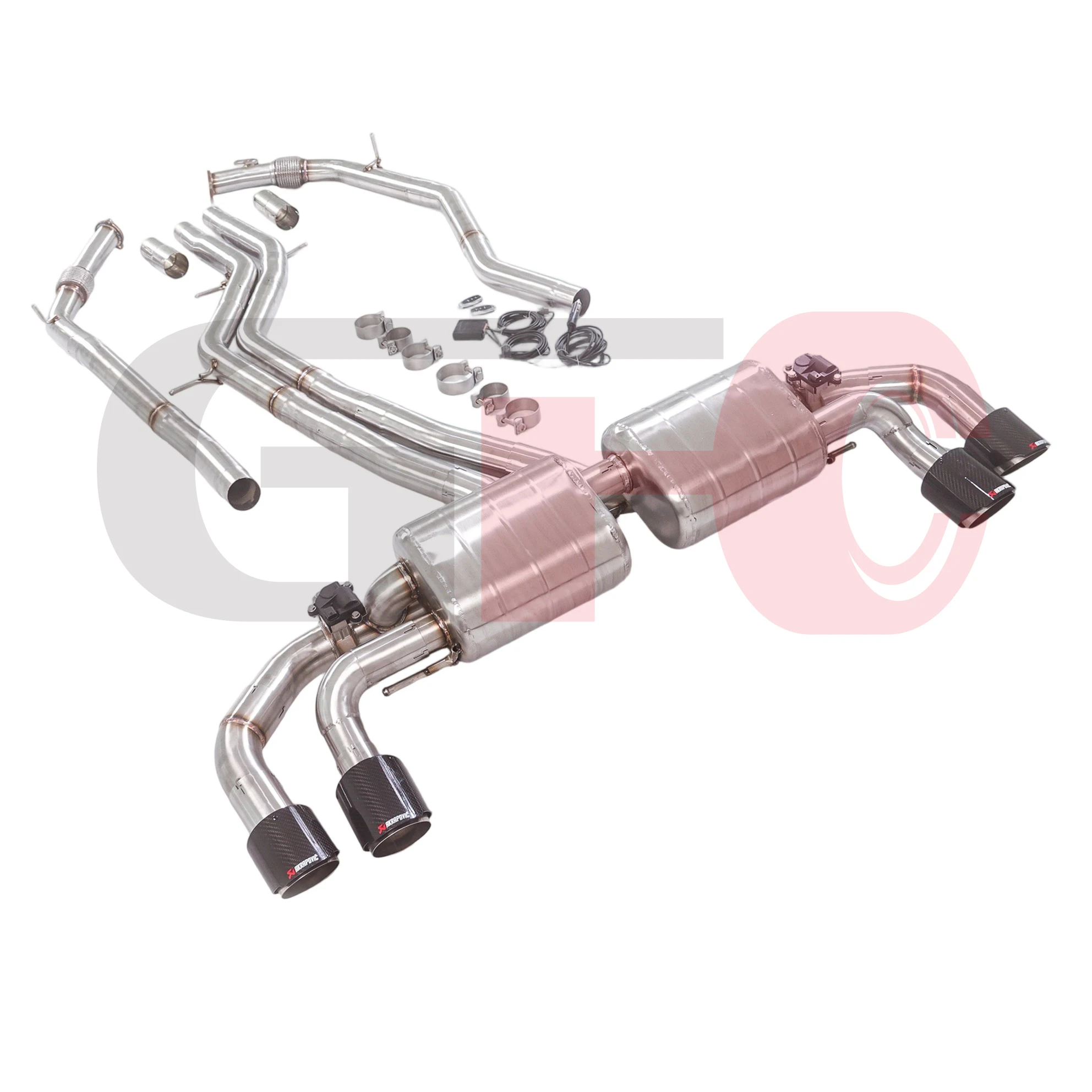 Escape catback Audi Q7 Q8 3.0T Quattro 4M con válvulas SQ7 - imagen 4