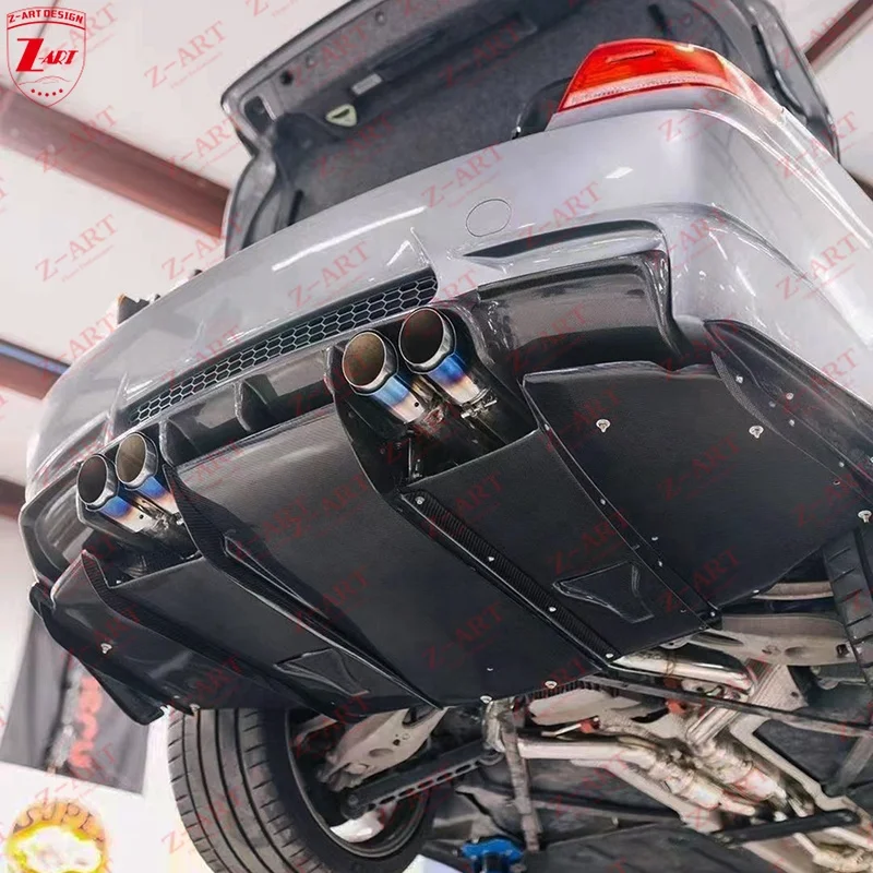 Z-2005-2012 para labio trasero de fibra de carbono M3 para BMW E90 barbilla trasera de fibra de carbono para BMW E92 E93 M3 difusor trasero de fibra de carbono - imagen 3