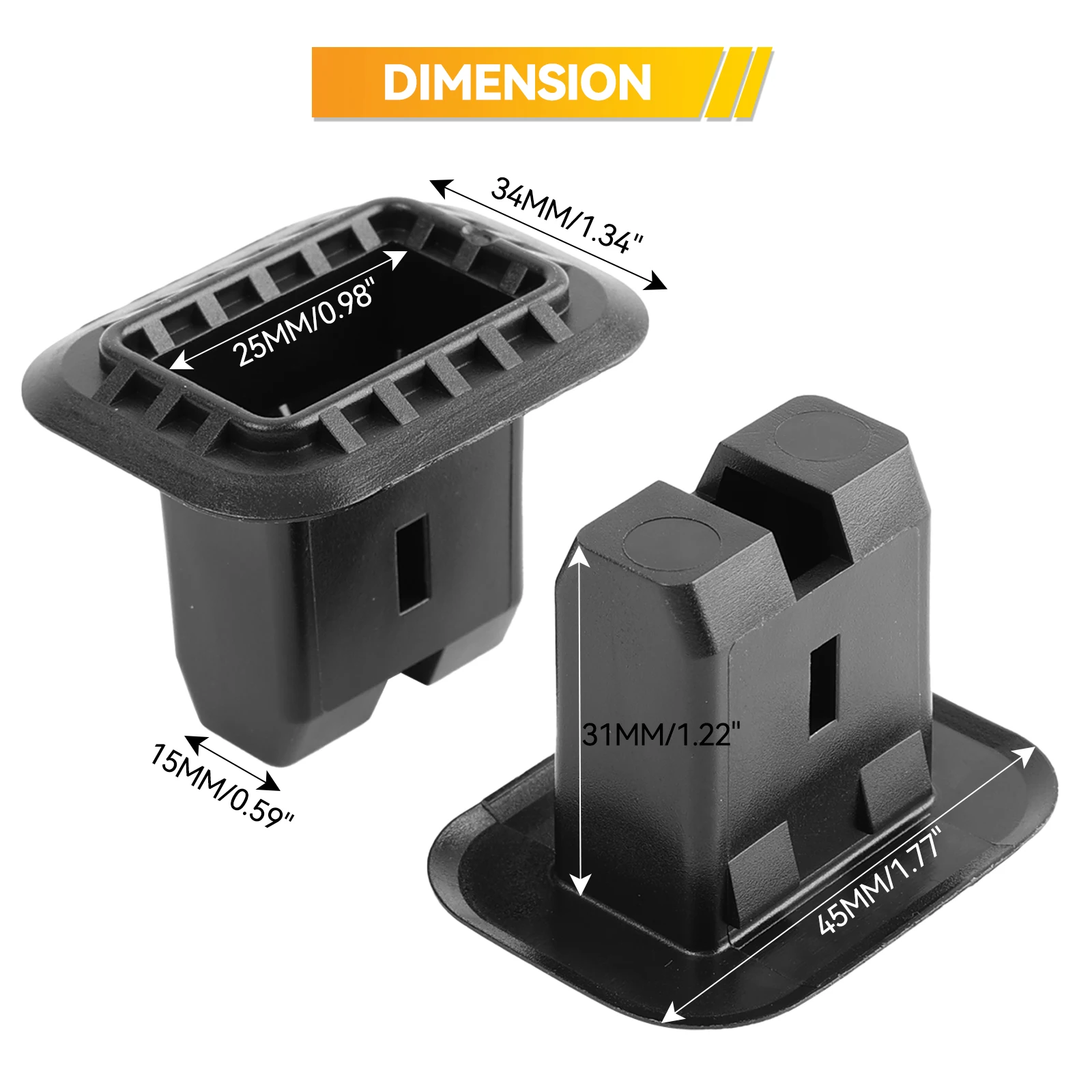 Clip sujeción asiento trasero 4B0886373 – VW Golf MK5 Jetta Audi A4 Skoda Octavia - imagen 5