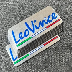 Vinilos tubo escape LEO VINCE aluminio mate – decoración tuning