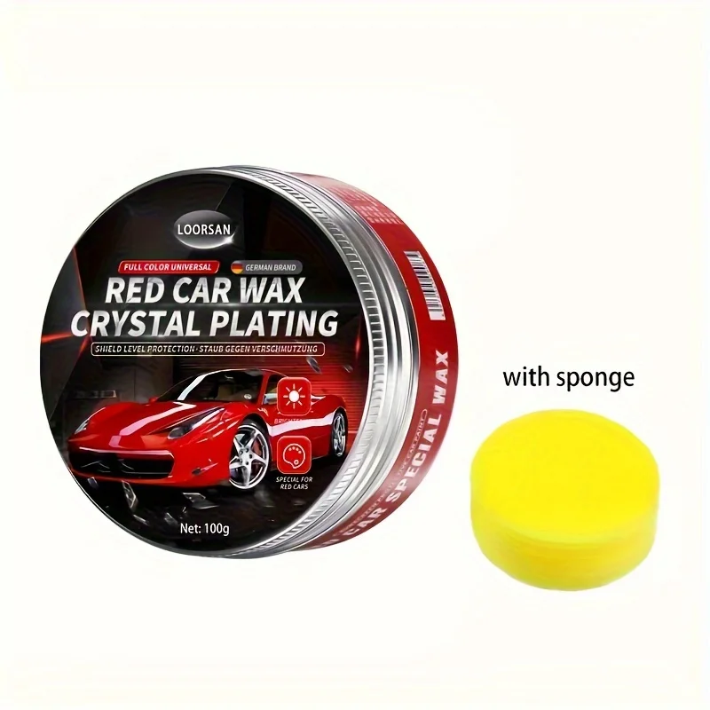 Cuidado de la pintura cristalina del revestimiento de cera específico del coche rojo, encerado del revestimiento del coche, eliminación de arañazos y brillo, nuevo esmalte del coche - imagen 5