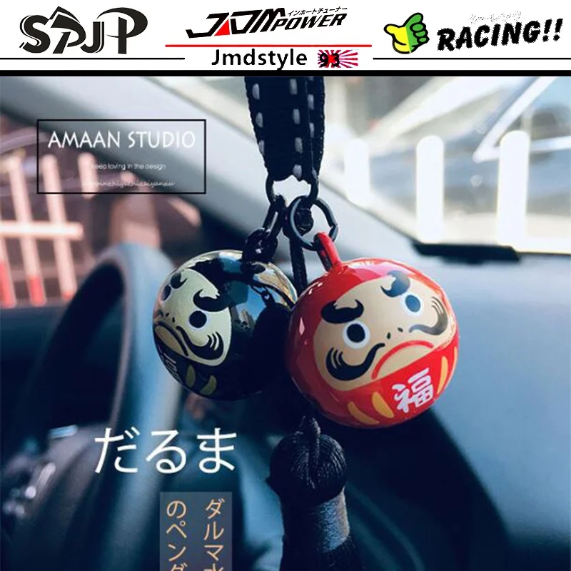 Llavero JDM suerte con campana y gato fortuna para coche