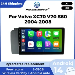 Radio Android MEKEDE para Volvo XC70 V70 S60 doble DIN GPS WiFi