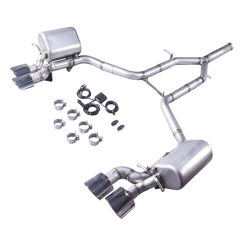Configuración del escape para la zona posterior del Mercedes-Benz W204