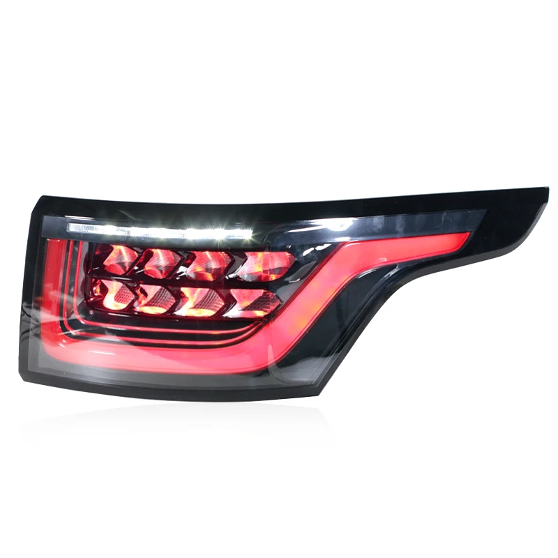 Detalle de la lámpara trasera LED para automóvil