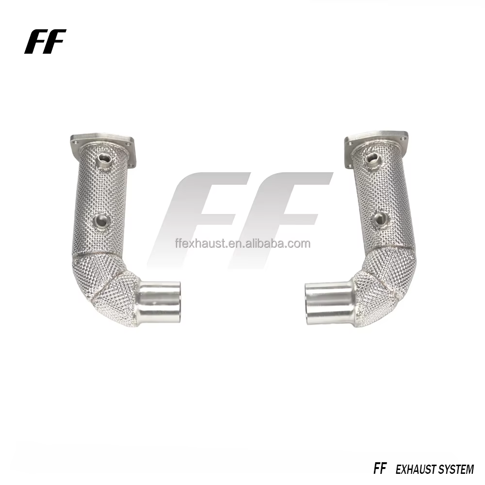 Tubo de bajada de escape de rendimiento personalizado para Porsche 991.1 991.2 Turbo 3.8T - imagen 2