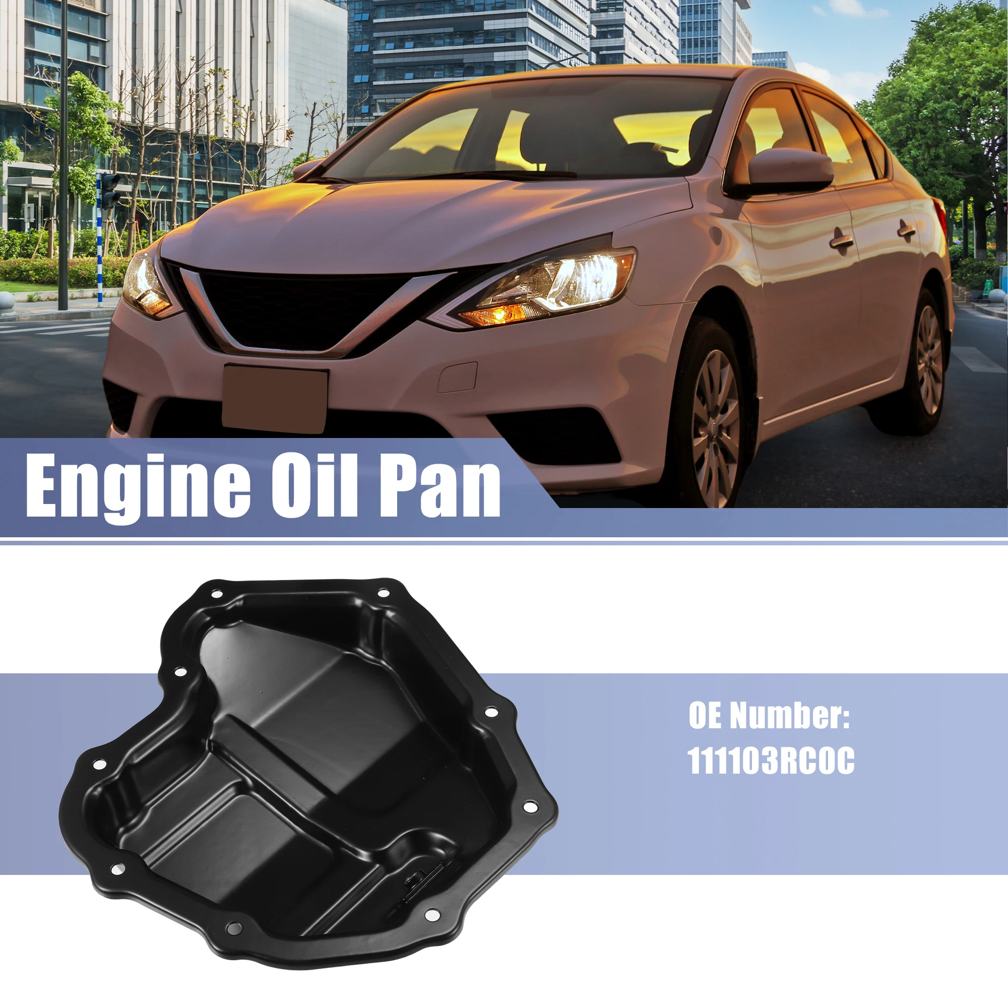 UXCELL Cárter de aceite 111103RC0C para Nissan Sentra 2013-2019