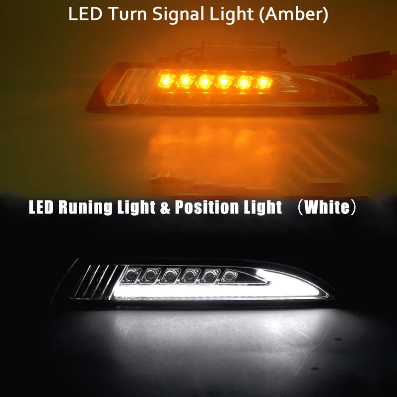 Luces diurnas LED con función de giro para VW Scirocco 2009-2014 - imagen 2