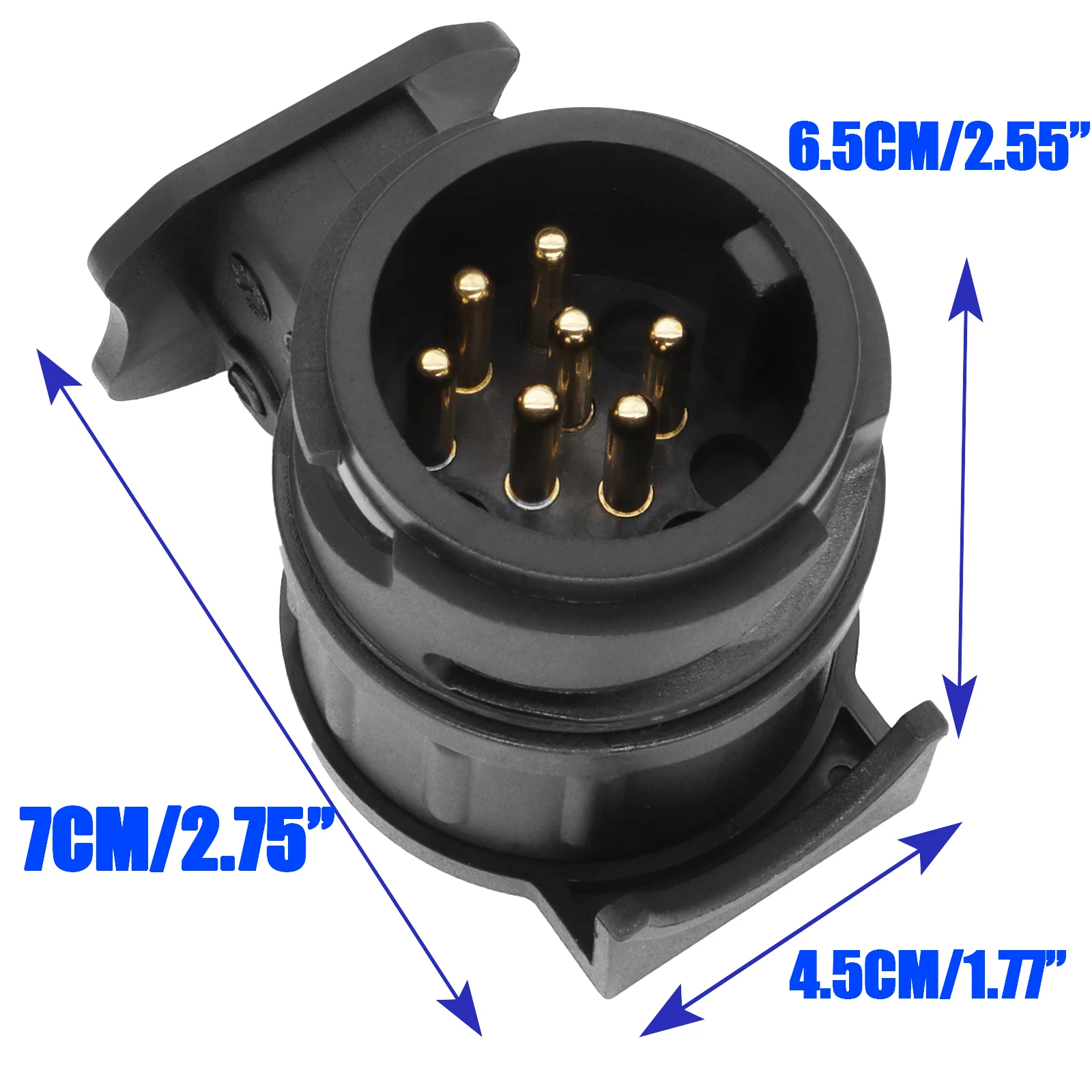 Adaptador de remolque de 13 a 7 pines, 12 V e impermeable - imagen 4