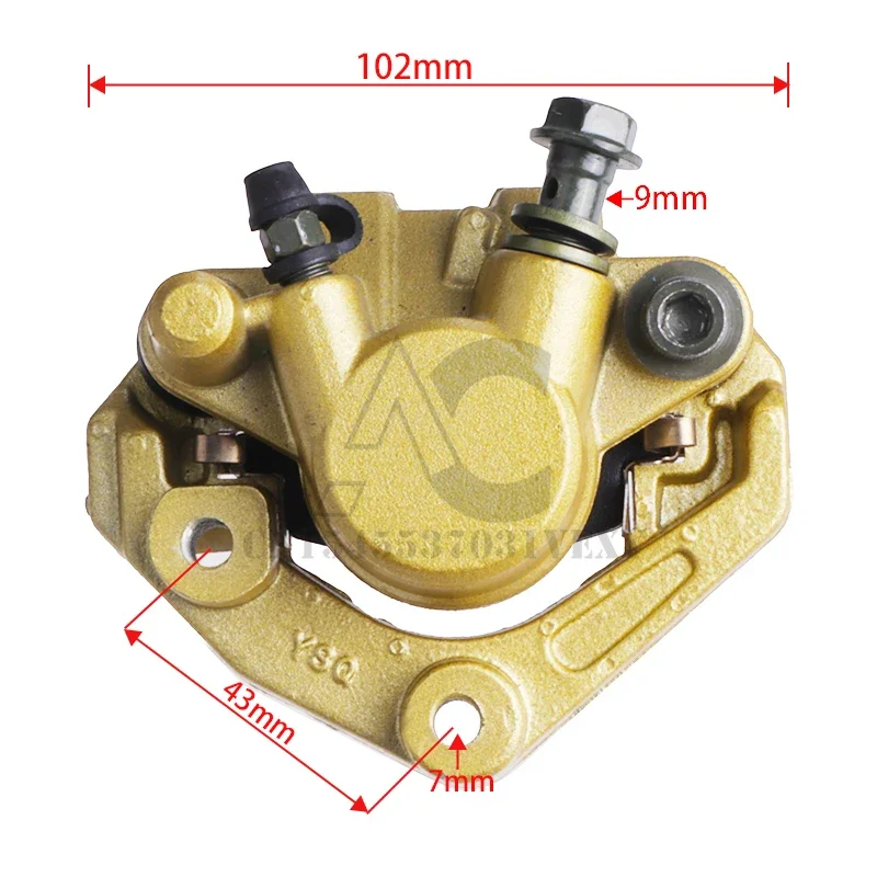 Pinza de freno delantera Yamaha YBR125 con pastillas y soporte