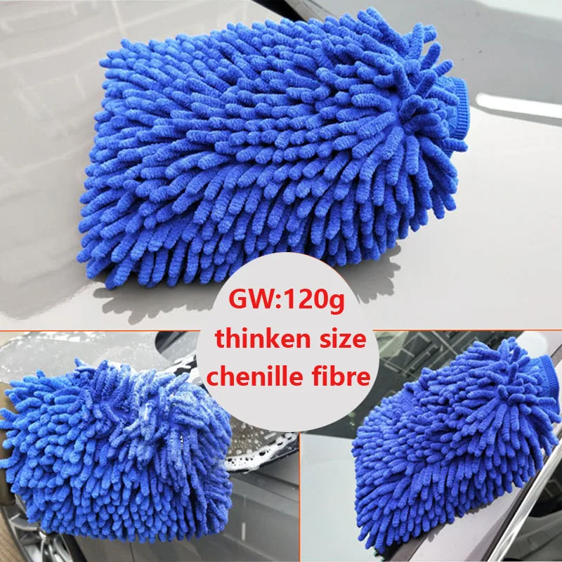 Guantes de secado microfibra coche con forro coral y felpa gruesa - imagen 2