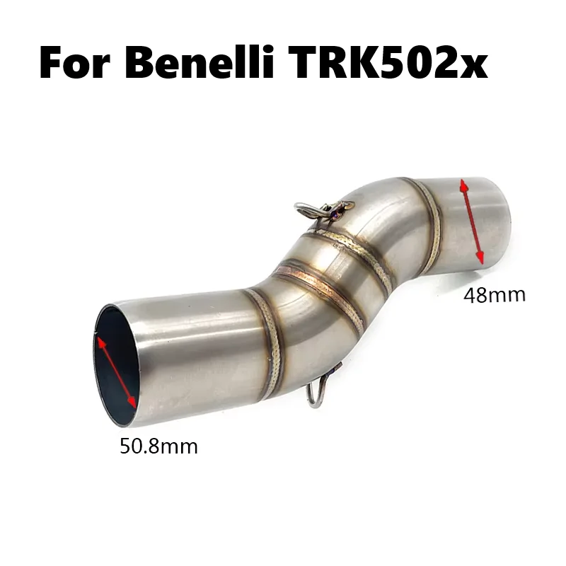 Tubo de enlace de escape 51 mm inox para Benelli TRK 502X - imagen 2