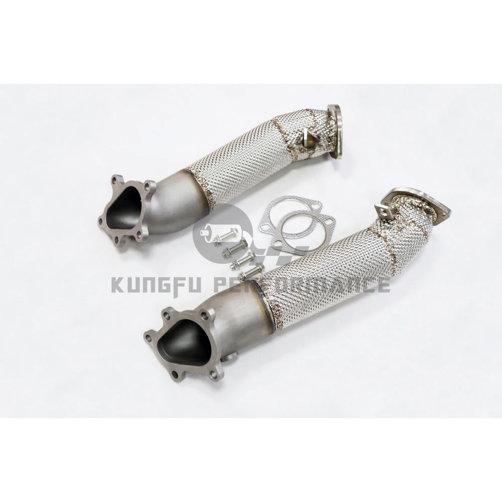 KUNGFU PERFORMANCE Bajantes turbo inox 3,5 pulgadas Nissan GT-R R35 - imagen 2