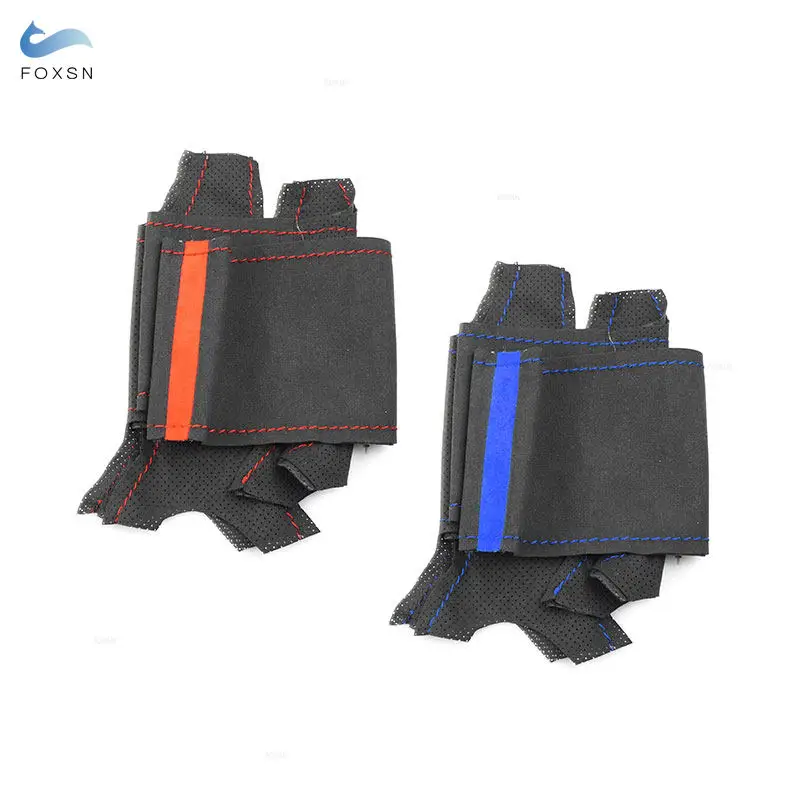 Cubierta de volante BMW cuero gamuza trenzada para E36 E46 E39 - imagen 2