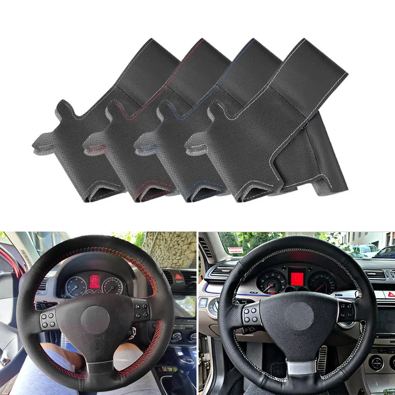Funda de volante trenzada de microfibra para VW Golf 5 y Passat B6 - imagen 2
