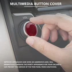 Embellecedor consola central Mazda MX-5 ND en fibra de carbono roja