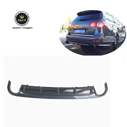Difusor trasero de carbono estilo aleta para VW Passat R36 2008-2011