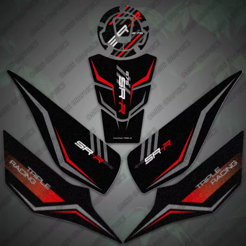 Protector depósito 3M pegatina esmerilada – CFMOTO 675SR-R - imagen 4