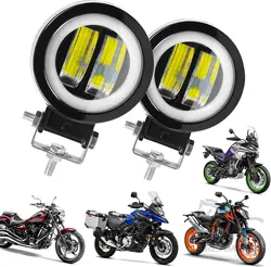 Faro LED con ojos de ángel para Jeep Wrangler todoterreno