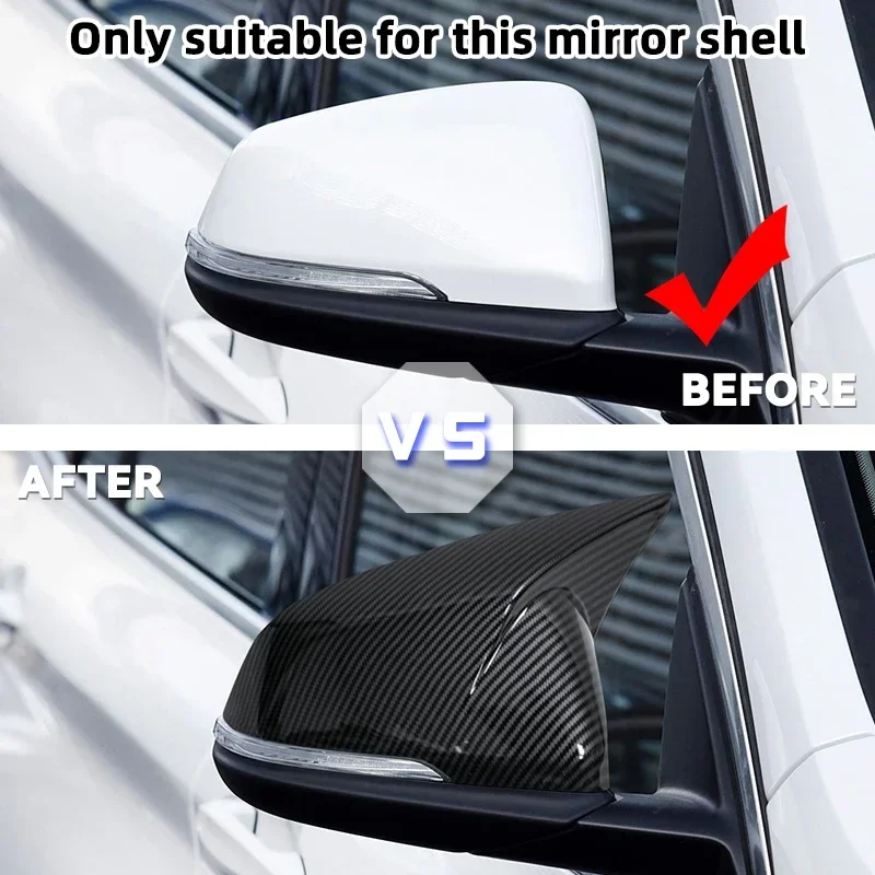 Tapas retrovisor carbono negro BMW X1 X2 Z4 Toyota Supra - imagen 2