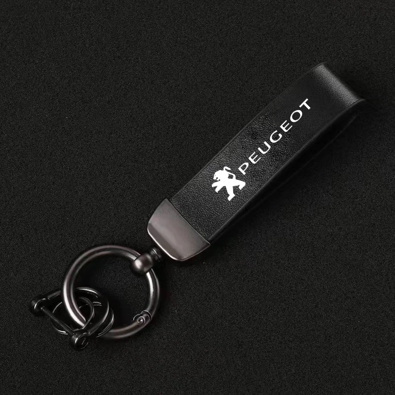 Llavero de cuero Peugeot para coche – Accesorio de automoción - imagen 5