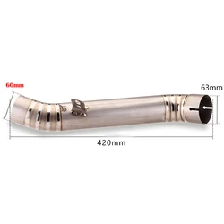 Tubo conexión intermedio escape APRILIA RSV4 2009-2015