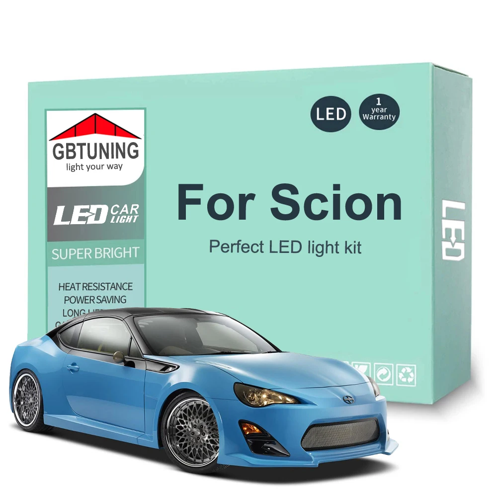 Kit bombillas LED interior Canbus para Scion FR-S tC xB xD